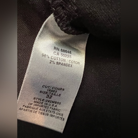 ABS by Allen Schwartz Ladies Black Capri Jean Shorts Size 32 - Picture 13 of 13